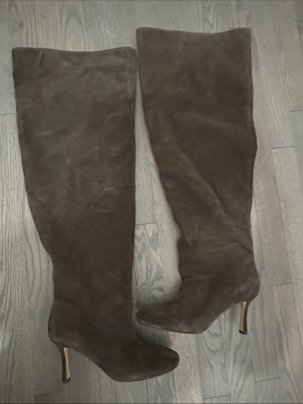 Steve Madden Brown Suede Over-the-Knee Stiletto Boots